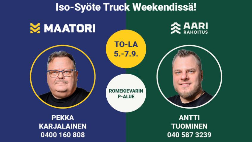 Maatori mukana Iso-Syöte Truck Weekendissä