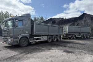 Scania R730 8X4 kippiyhdistelmä