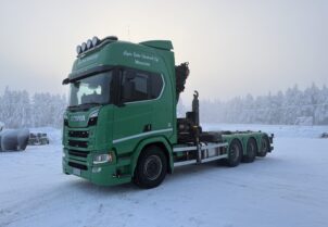 Scania R650 + Hiab 262 + Multilift-koukku