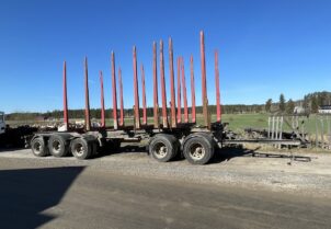 Närkö 5-akselinen puuperävaunu