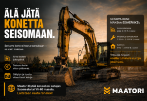 Seisova kone sitoo pääomaa – milloin kalusto kannattaa myydä?