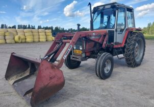 Massey Ferguson 675 Etukuormaajalla