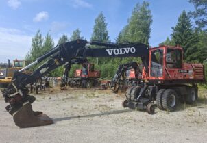 Volvo Åkerman EW200 ratavarustuksella