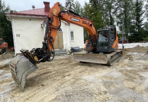 Doosan DX140LCR-5 + Engcon + Novatron3d
