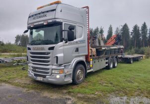 Scania R480 6X2 Palfinger peränosturilla