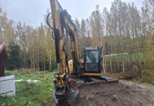 CAT 308E2CR rototiltillä